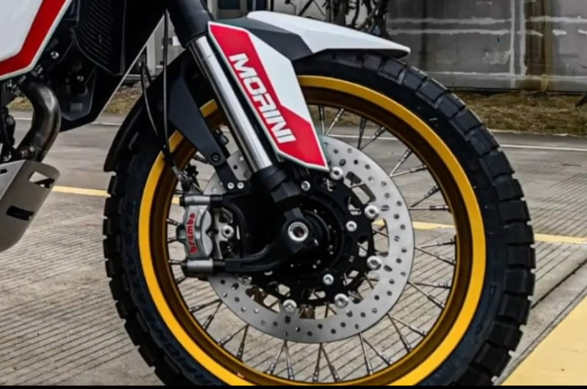 Moto Morini X-Cape 1200 adventure bike spotted.